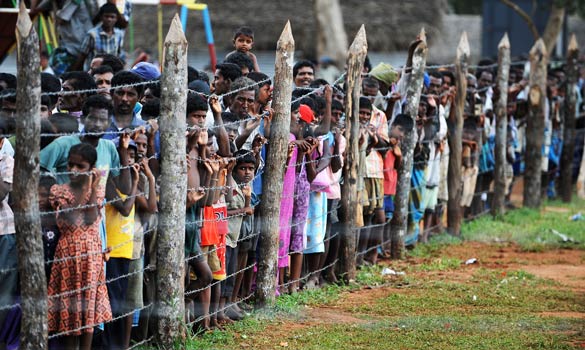 Sri Lankan civilians suffered great hardships and many were displaced during the 25-year civil war